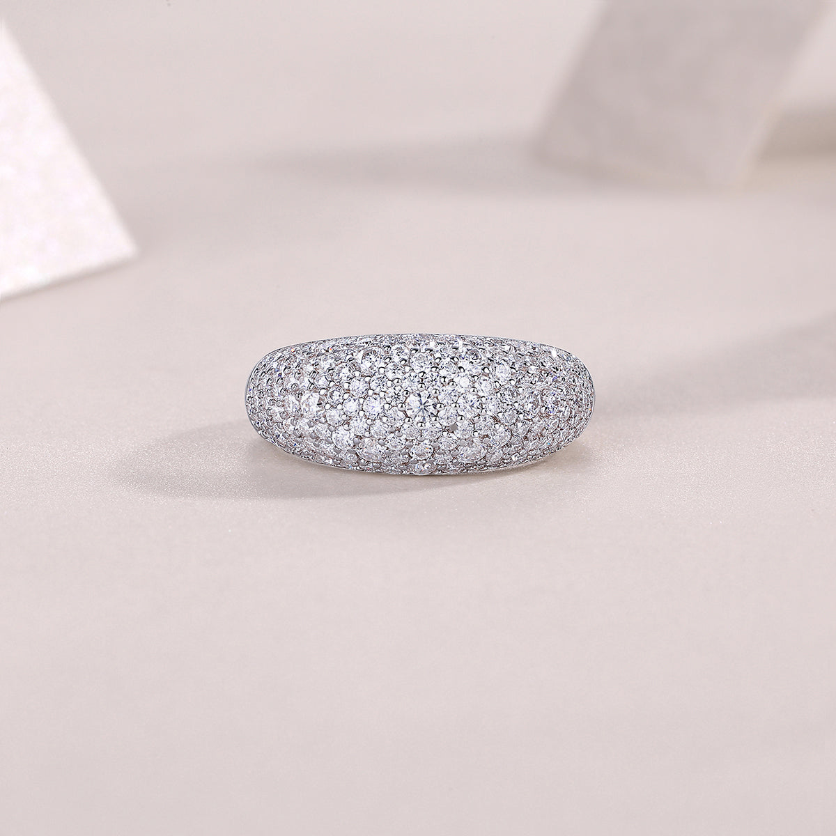 Vinzaa Moonlit Night Stars - Moissanite & S925 Sterling Silver Ring