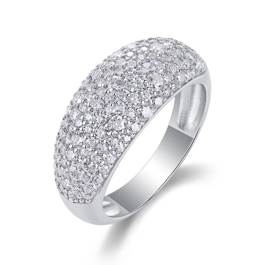 Vinzaa Moonlit Night Stars - Moissanite & S925 Sterling Silver Ring