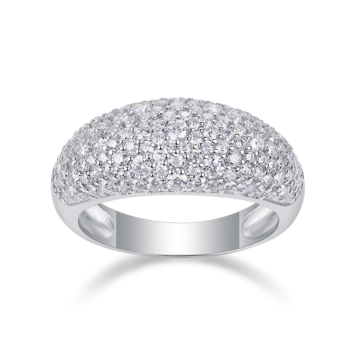 Vinzaa Moonlit Night Stars - Moissanite & S925 Sterling Silver Ring
