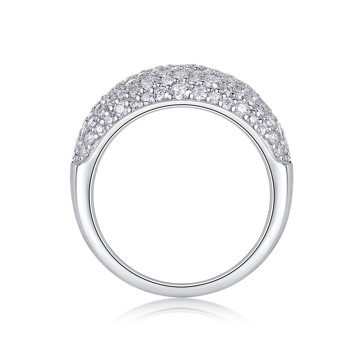 Vinzaa Moonlit Night Stars - Moissanite & S925 Sterling Silver Ring